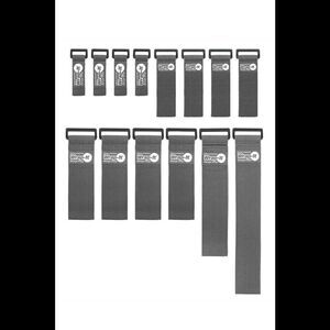 Wrap-It 14-Piece Super-Stretch Multi-Purpose Cinch-Straps Graphite